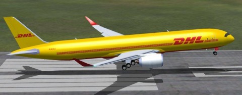 お気に入りの飛行機 Dhl Airbus A350 900f Cargo Flight Simulator士官学校 フライトシュミレーター Fsx